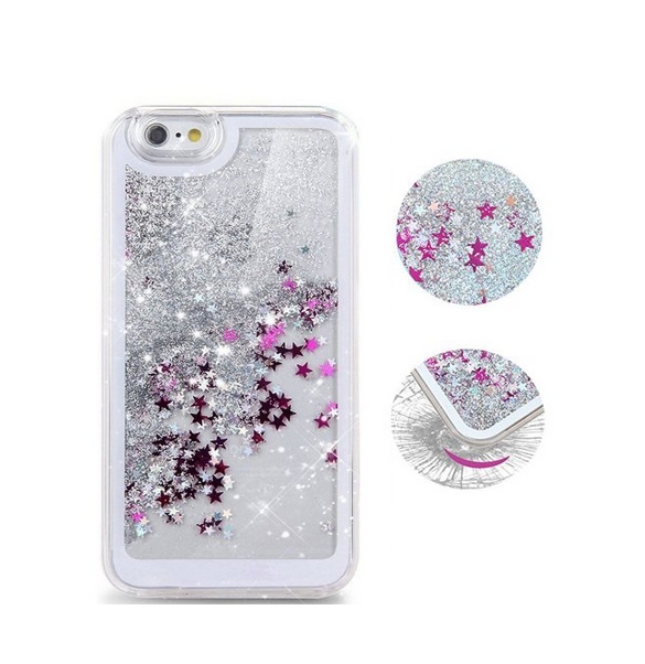 iPhone 6 Plus CaseCrazy Panda 3D Creative Liquid Glitter Design iPhone 6 Plus Liquid sliver stars